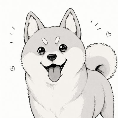Koro, smiling, exactly as he is